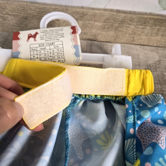 WOOF | Pet Swimsuit/Ocean Swim Trunks in Blue sz M - Picture 4 of 7